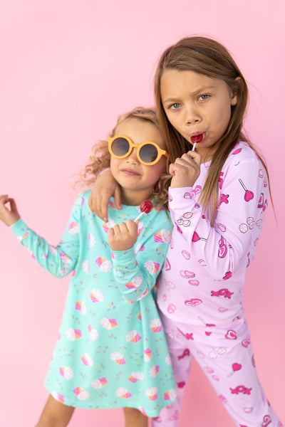  Tebbis Summer Pajamas for Little/Teen Girls – Pink