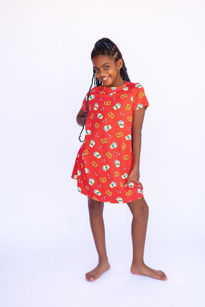 Girl wearing dress
